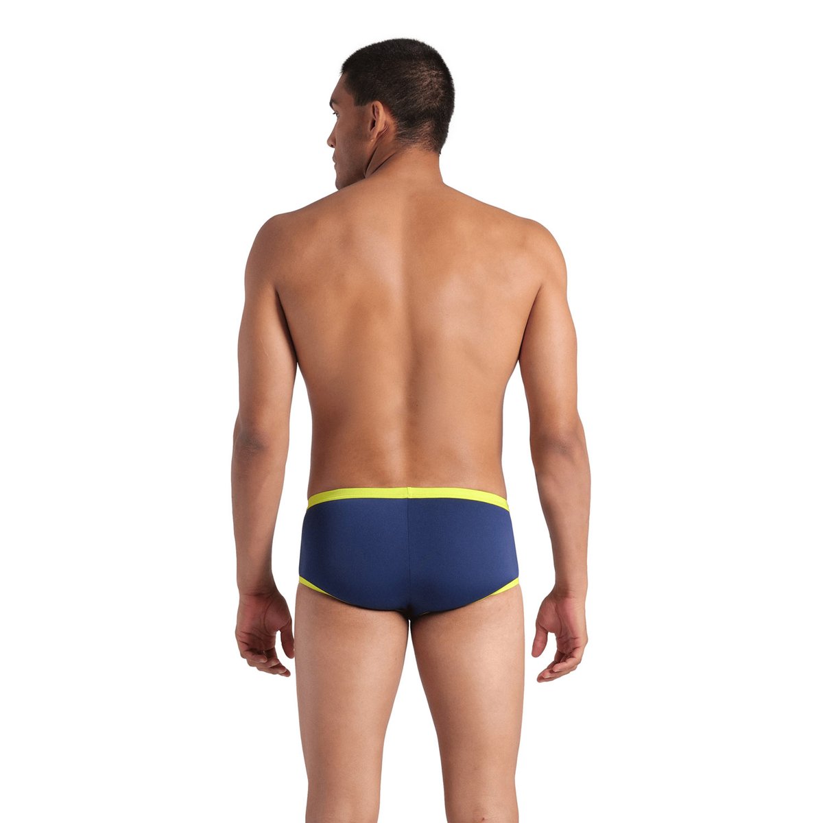 Short de bain taille basse arena One Big Logo pour homme navy-soft green, ARENA