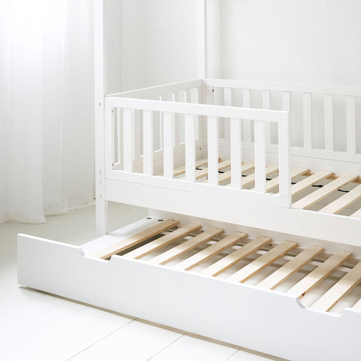 Tiroir lit lit cabane MAISON blanc, PETITE AMELIE