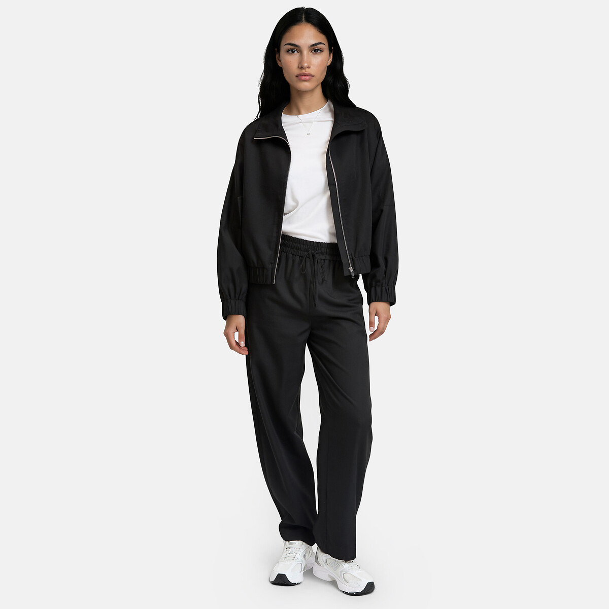 Blouson style bomber, oversize noir, LA REDOUTE COLLECTIONS
