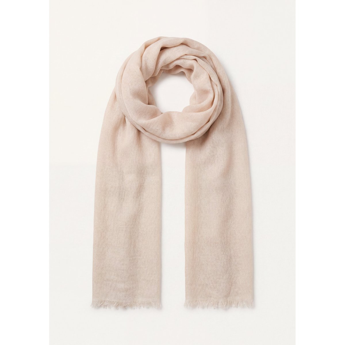 Foulard en coton avec fil textile ecru, LA FEE MARABOUTEE