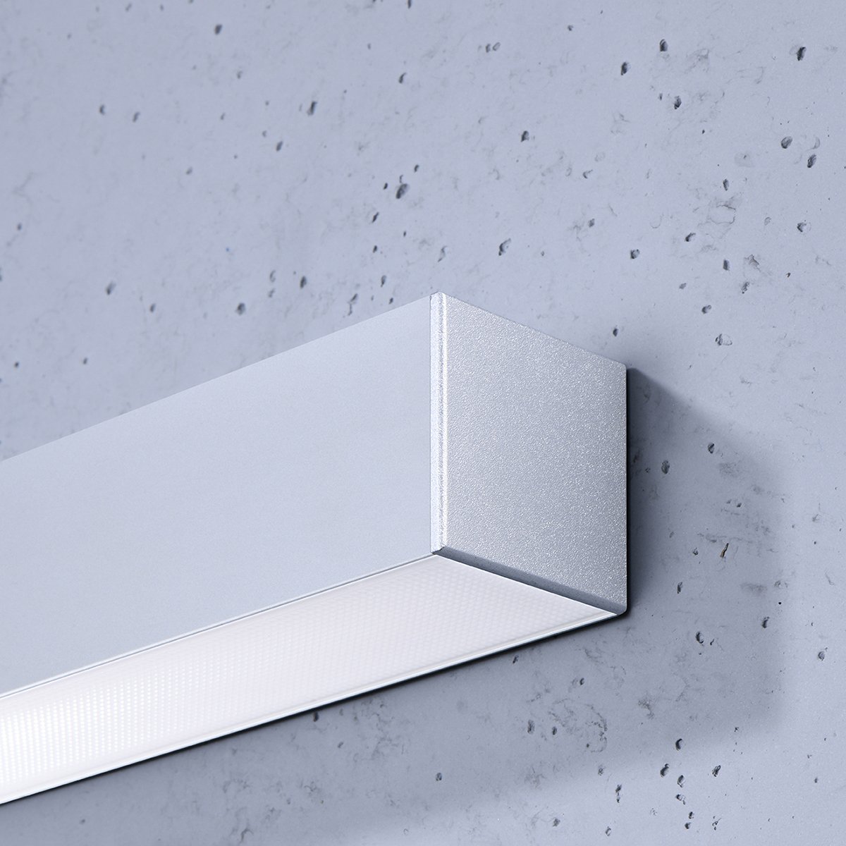 Applique murale Aluminium Gris LED 1 Pinne gris, EDEN