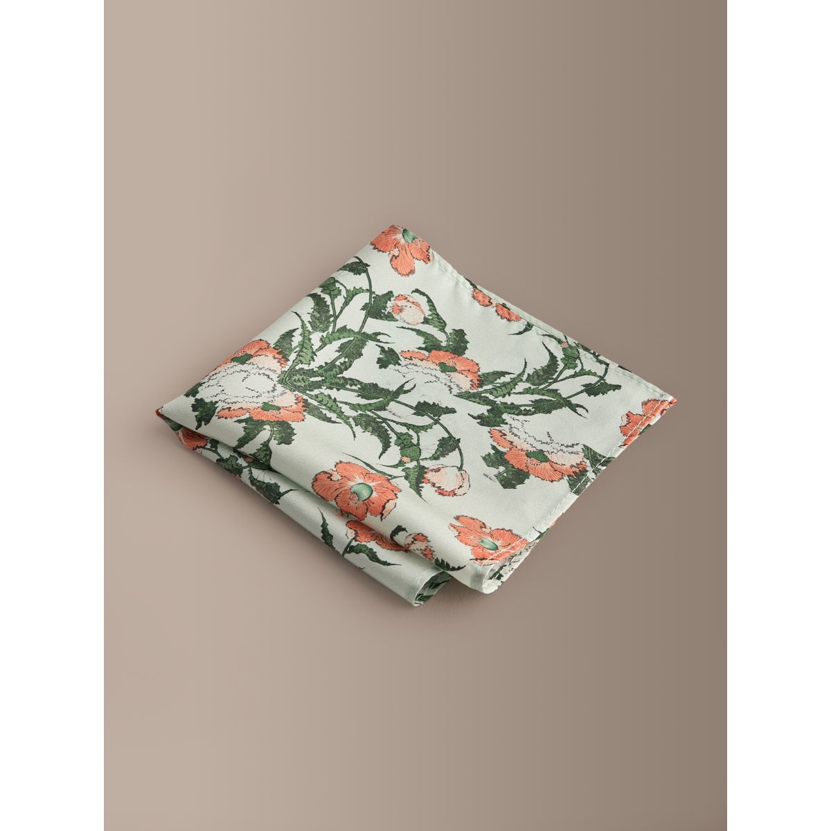 Cravate en soie à motif et pochette vert, NEXT
