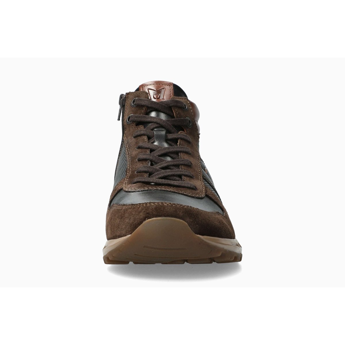 Baskets en cuir BORAN marron foncé p5150196, MEPHISTO