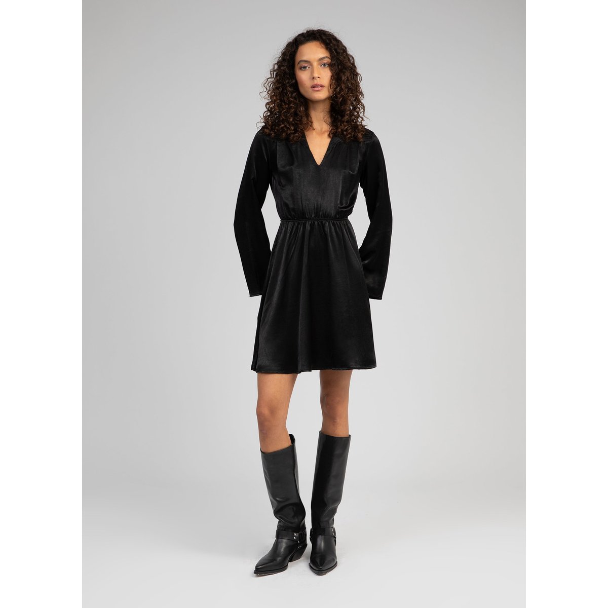Robe Courte MARIBELA noir, AN'GE