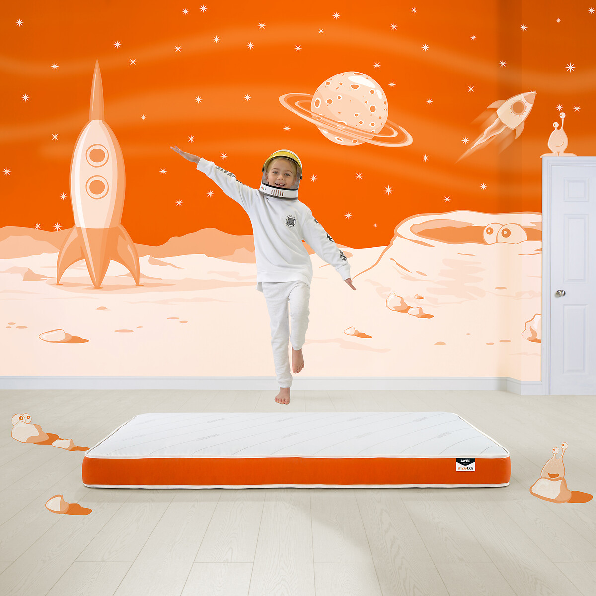 Jay-Be® Simply Kids® Foam Free Sprung Mattress orange, JAY-BE