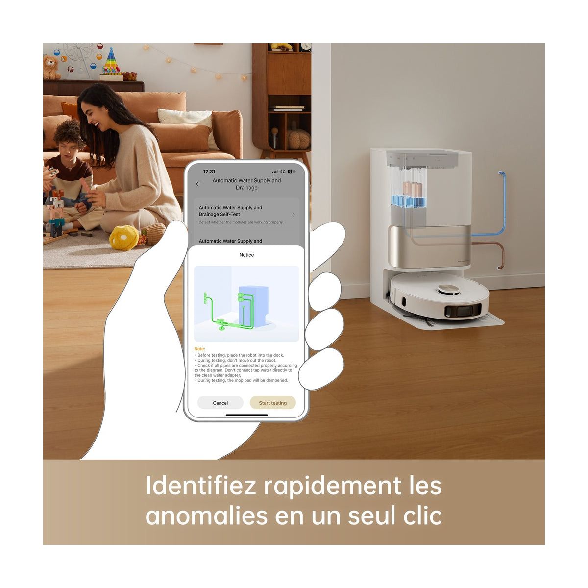 KIT Raccordement eau auto robot X40 L40 L10s Pro Ultra couleur unique, DREAME