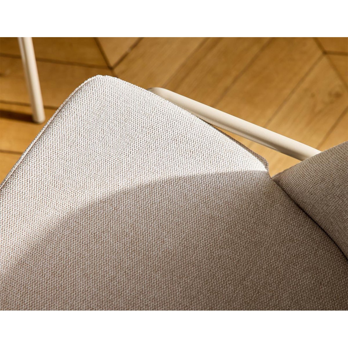 Lot de 4 chaises en tissu, IMELDA beige, BEST MOBILIER