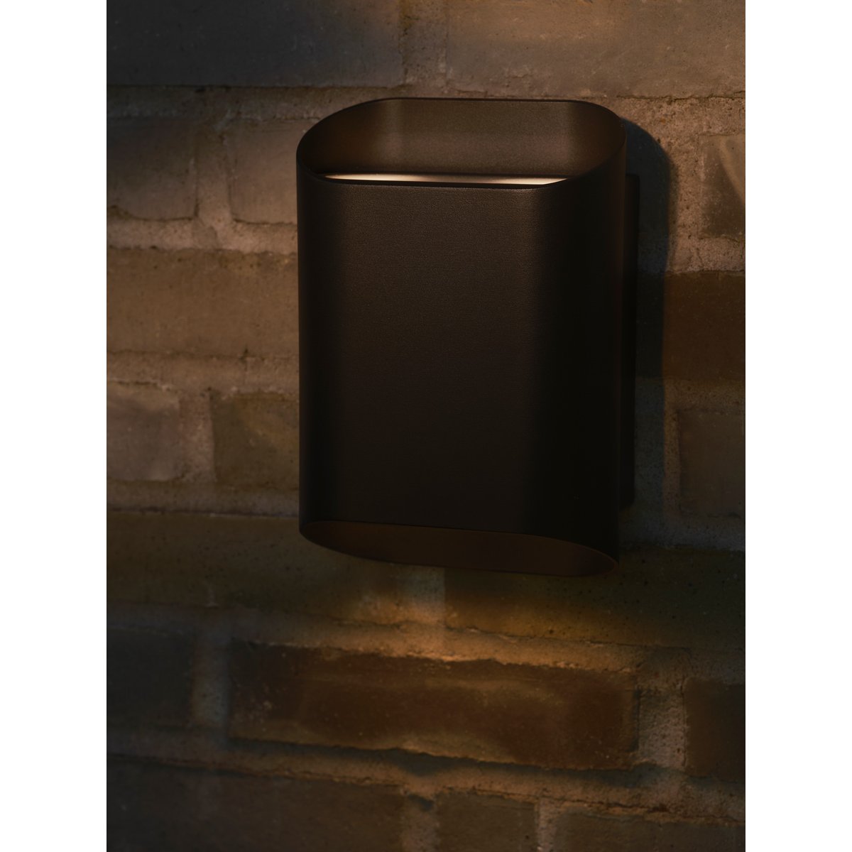 Applique murale extérieure ronde bidirectionnelle en métal, NICO 22 Maxi noir, NORDLUX