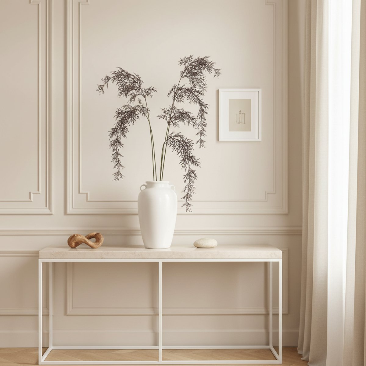 Feuillage artificielle herbe tombante H129 bordeaux, SIA DECO