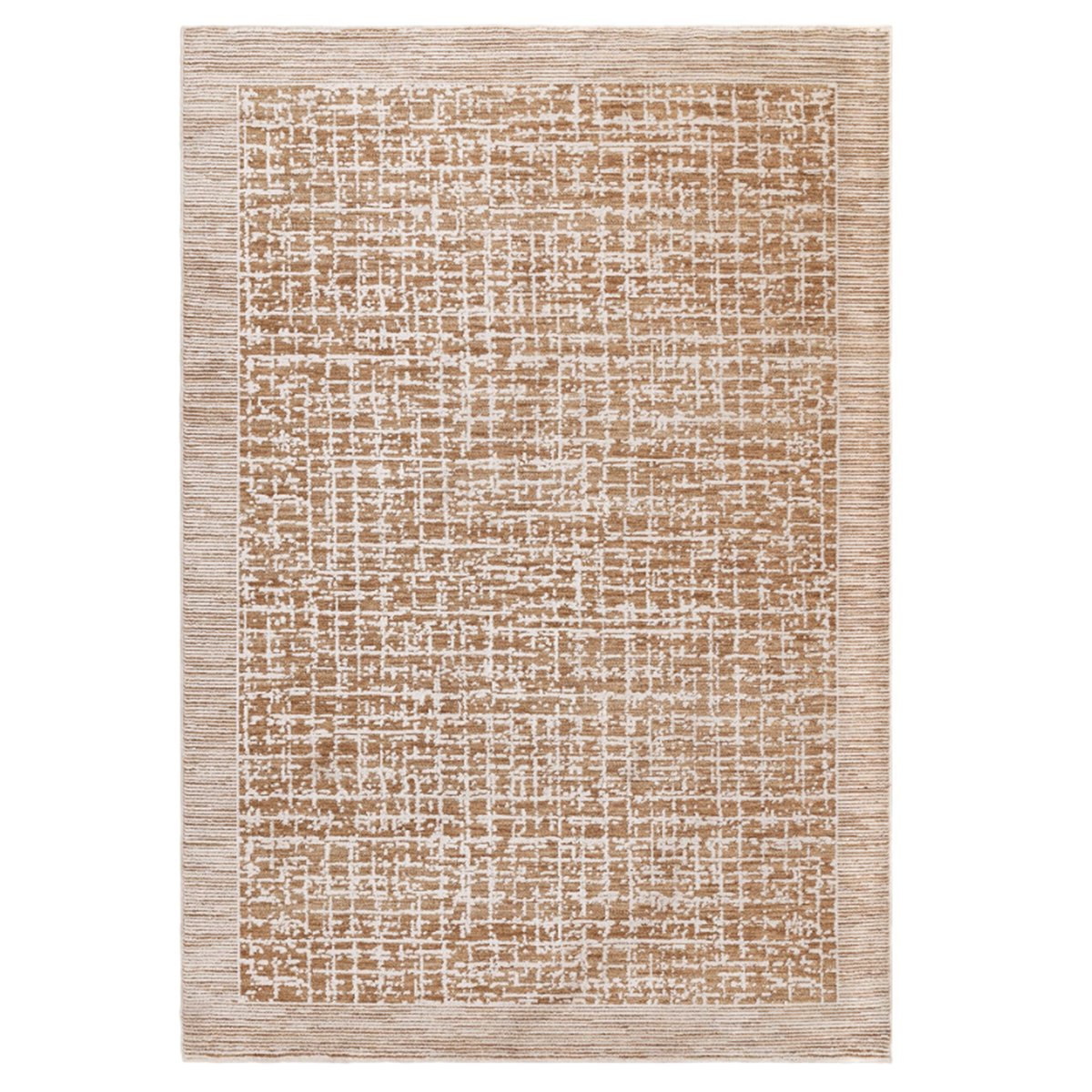 Tapis tissé plat moderne CRISS orange, NOVATREND