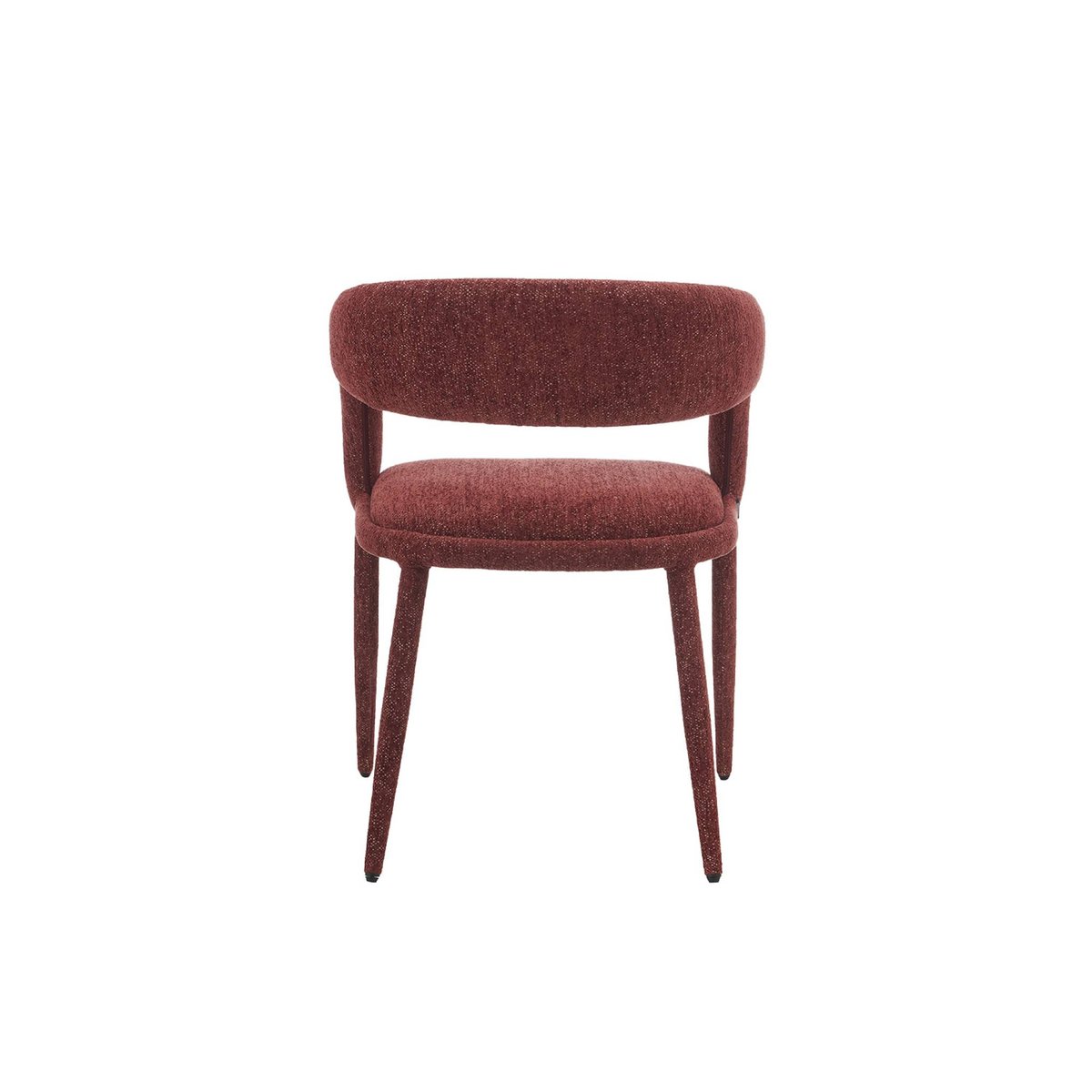 Fauteuil contemporain tissu (lot de 2) ALESSIA bordeaux, SWEEEK