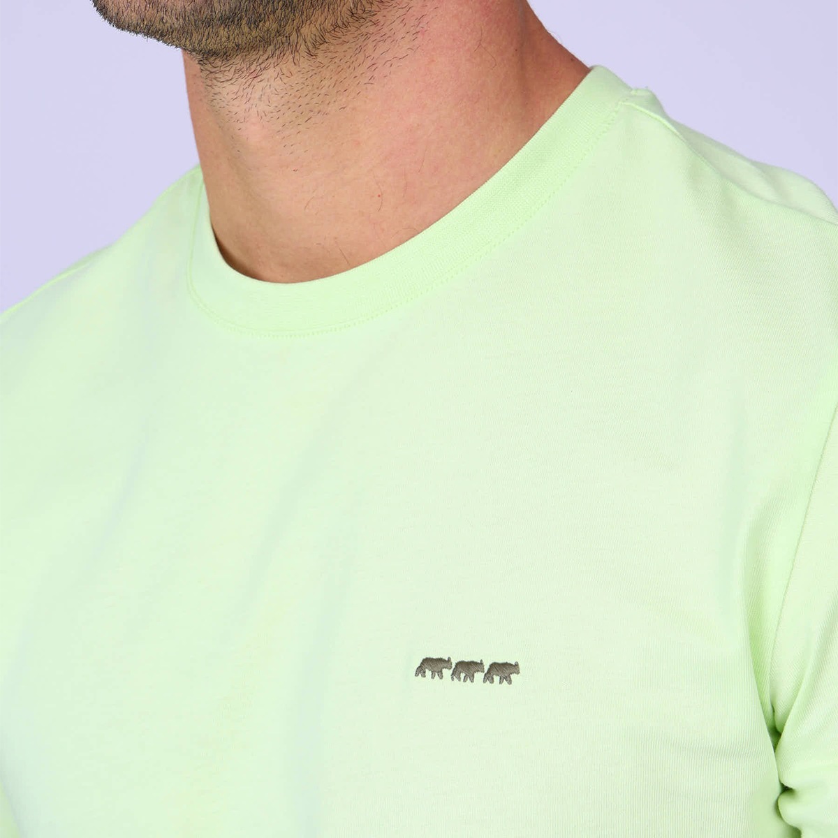 T-shirt Cédric vert clair, MISE AU GREEN