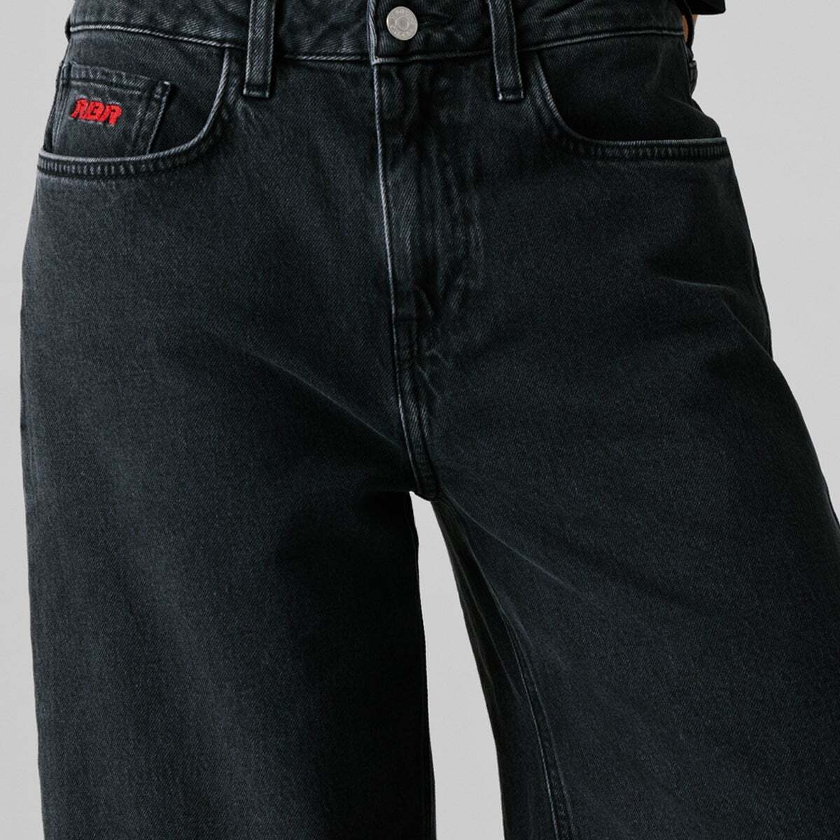 Jean Coupe Large, Taille Moyenne gris antracite, PEPE JEANS