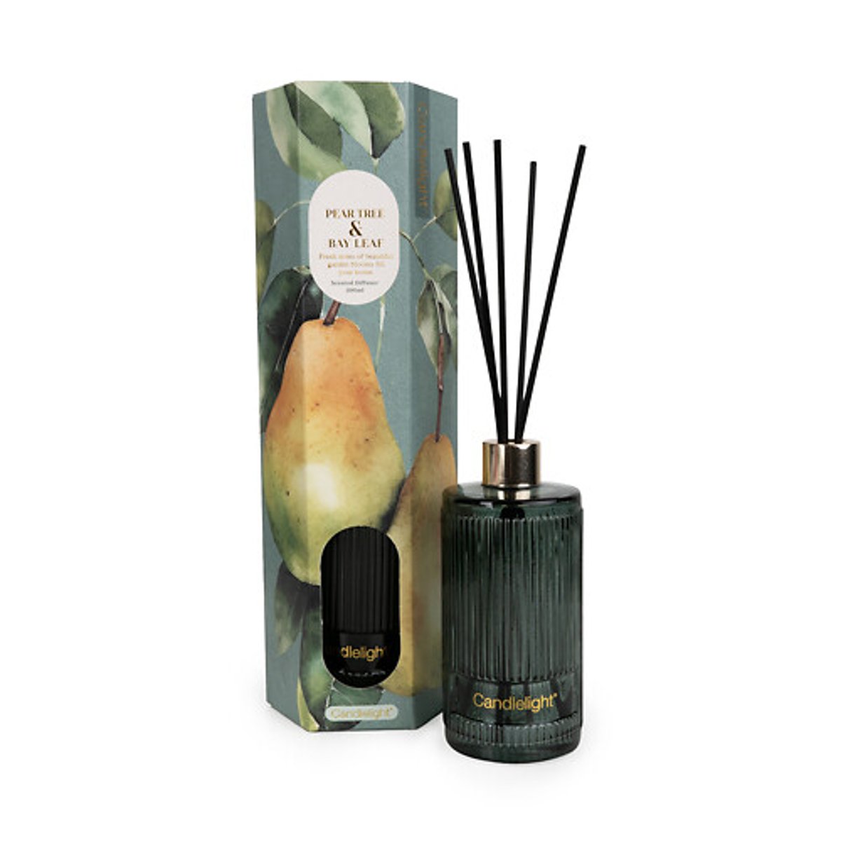 200ml Pear Tree & Bay Leaf Reed Difuser green, SO'HOME