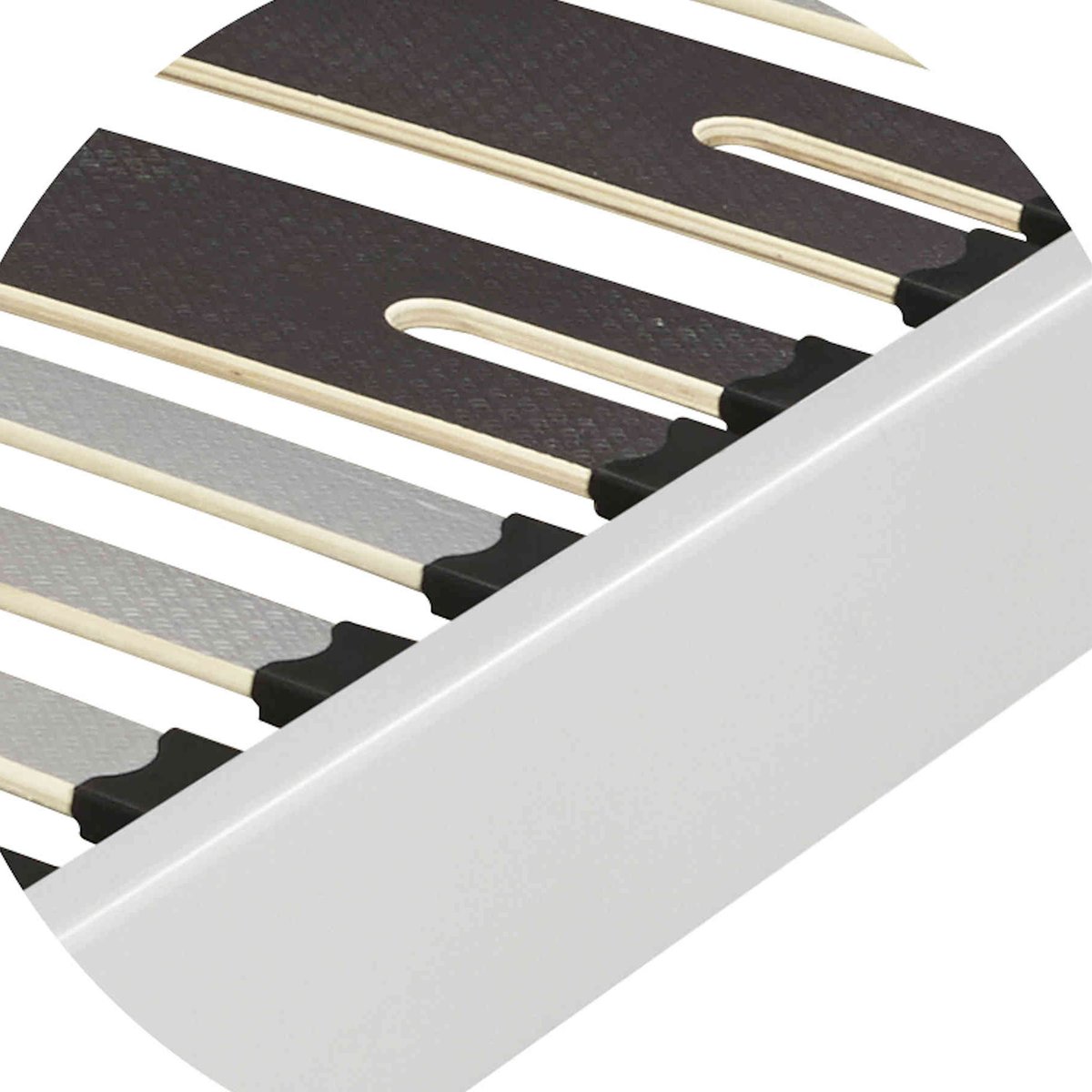 Sommier kit déco zone lombaire renforcée blanc, TERRE DE NUIT