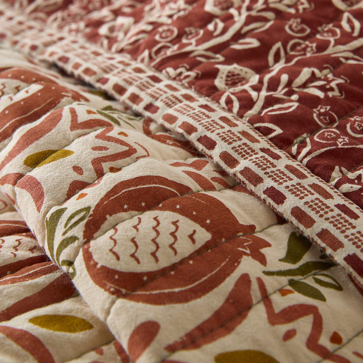 Colcha Kantha de algodón lavado Aldea multicolor, LA REDOUTE INTERIEURS