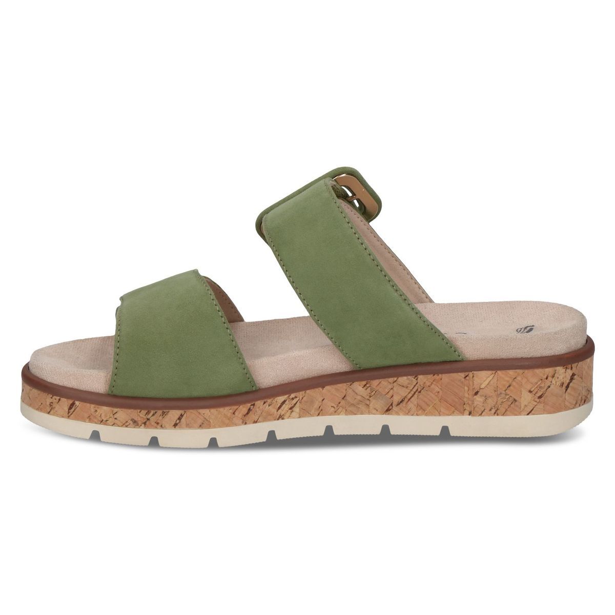 Mule en cuir vert pâle, CAPRICE