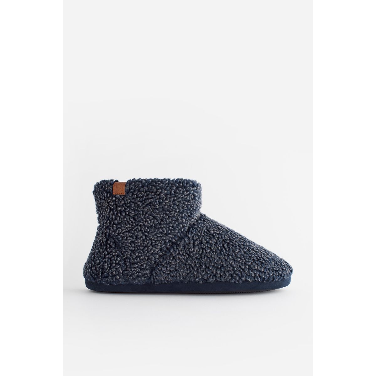 Chaussons doublées à enfiler chauds bleu marine, NEXT