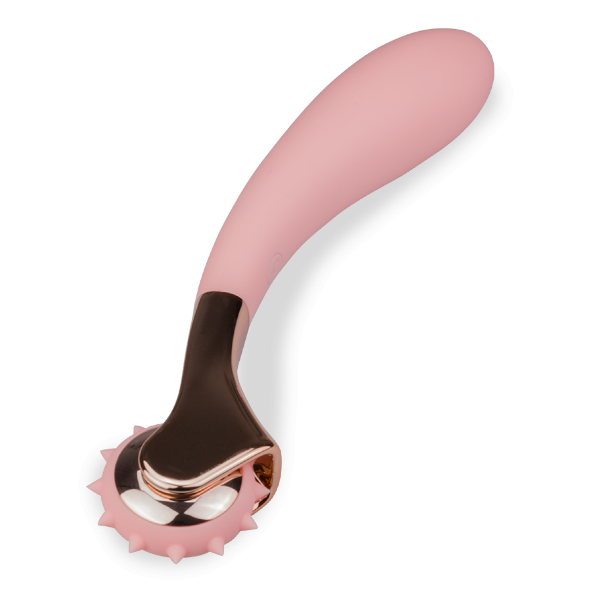 Vibromasseur puissant avec roulette de Wartenberg rose, LOVE AND VIBES