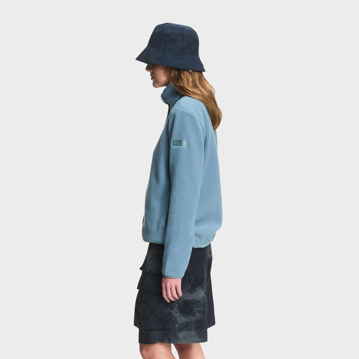 Polaire à fermeture éclair bleu fumé, AIGLE