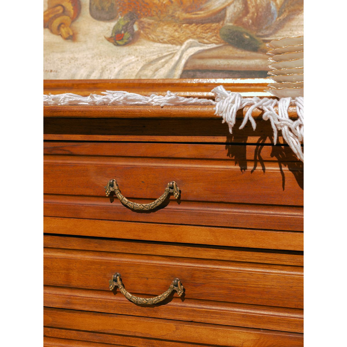 Commode aux jolies poignées Garance N°726 - Bon état marron, DEBONGOUT