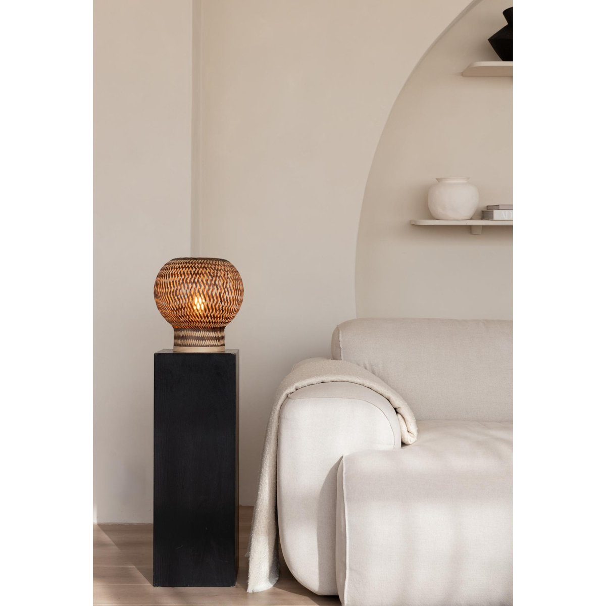 Lampe De Table Bambou BARBADOS naturel, GOOD & MOJO