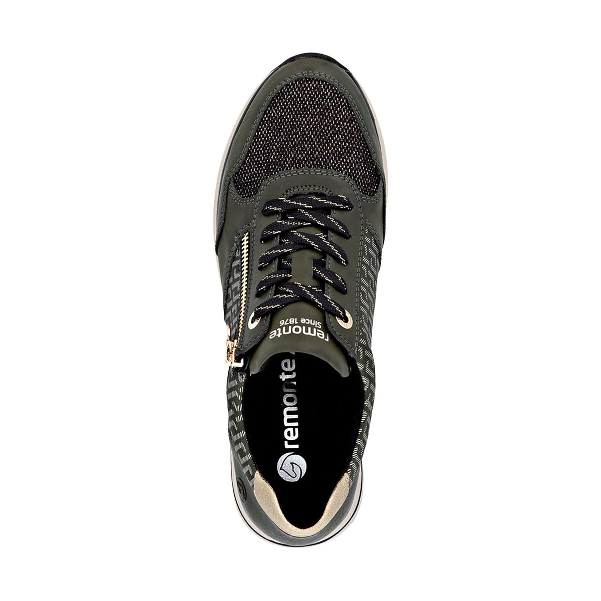 Basket à Lacets Et Zip Gloria vert-combi, REMONTE
