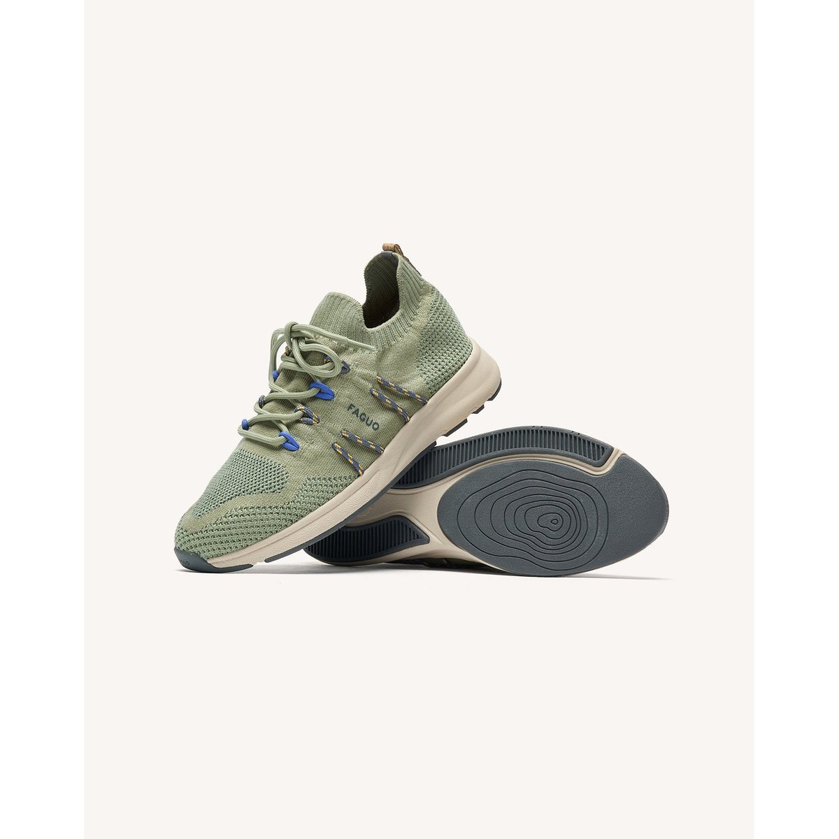 Basket running HEARTWOOD kaki clair, FAGUO