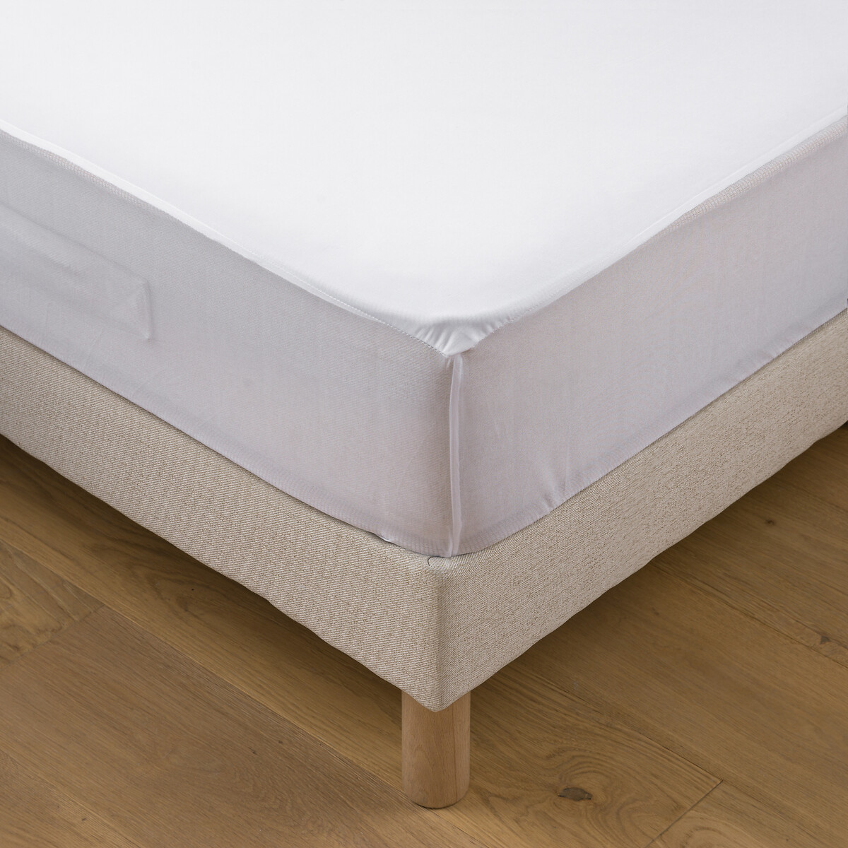 Protège-matelas, en jersey de polyester, imperméable, hauteur maxi 20 cm blanc, LA REDOUTE INTERIEURS