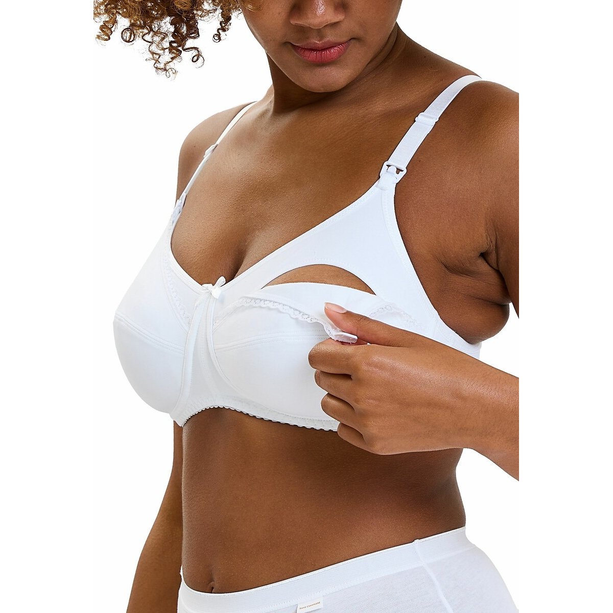 Reggiseno senza ferretti allattamento New Caress bianco, SANS COMPLEXE