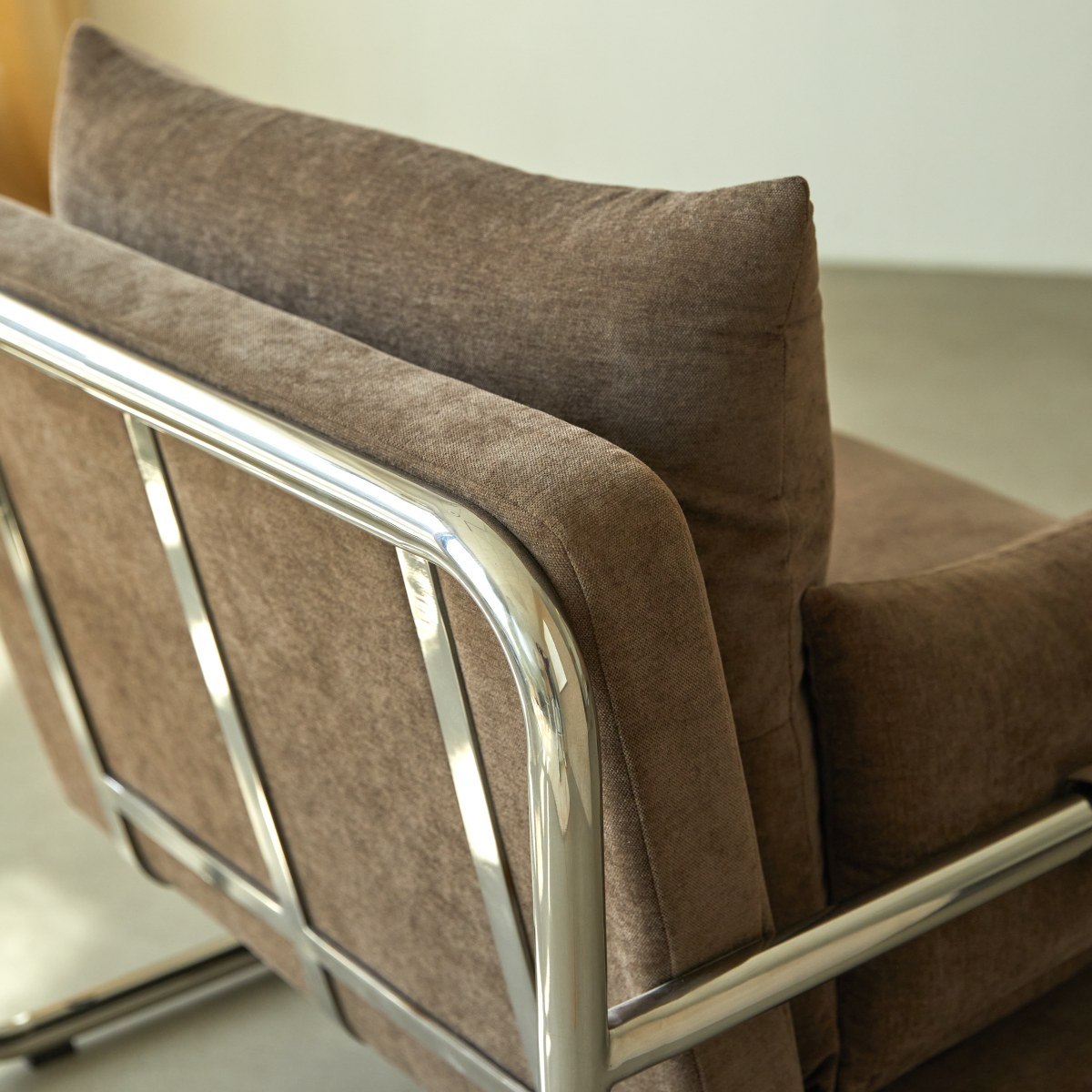 Fauteuil en Tissu, BILLY marron, TIKAMOON