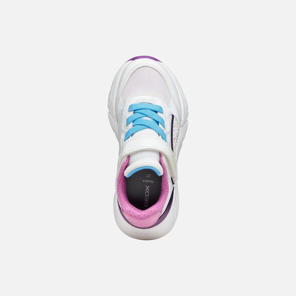 Baskets  J LOFTUS blanc/violet foncé, GEOX