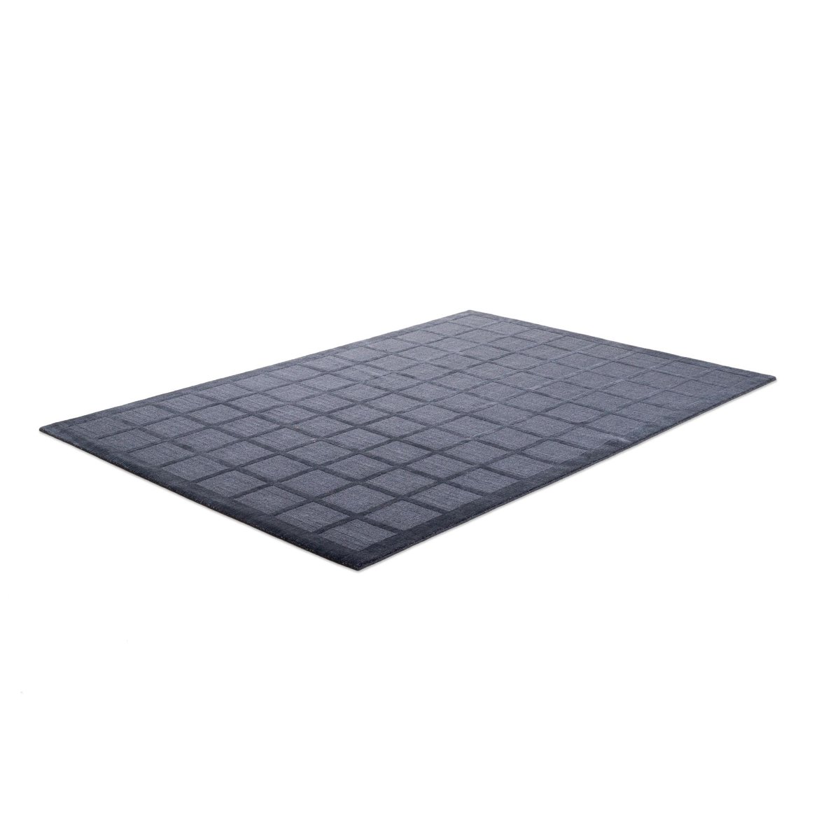 Tapis tufté Taimur à motif géométrique, laine gris, THEKO