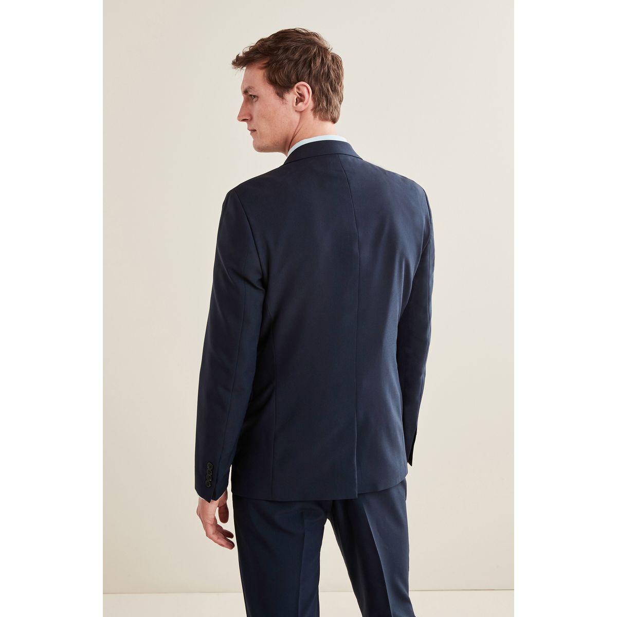 Veste de costume essential coupe slim bleu marine, NEXT