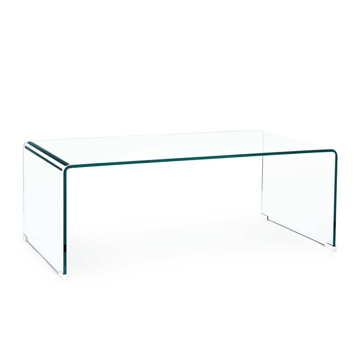 Table basse rectangulaire contemporaine en verre L120 - IDORA transparent, HELLIN, DEPUIS 1862
