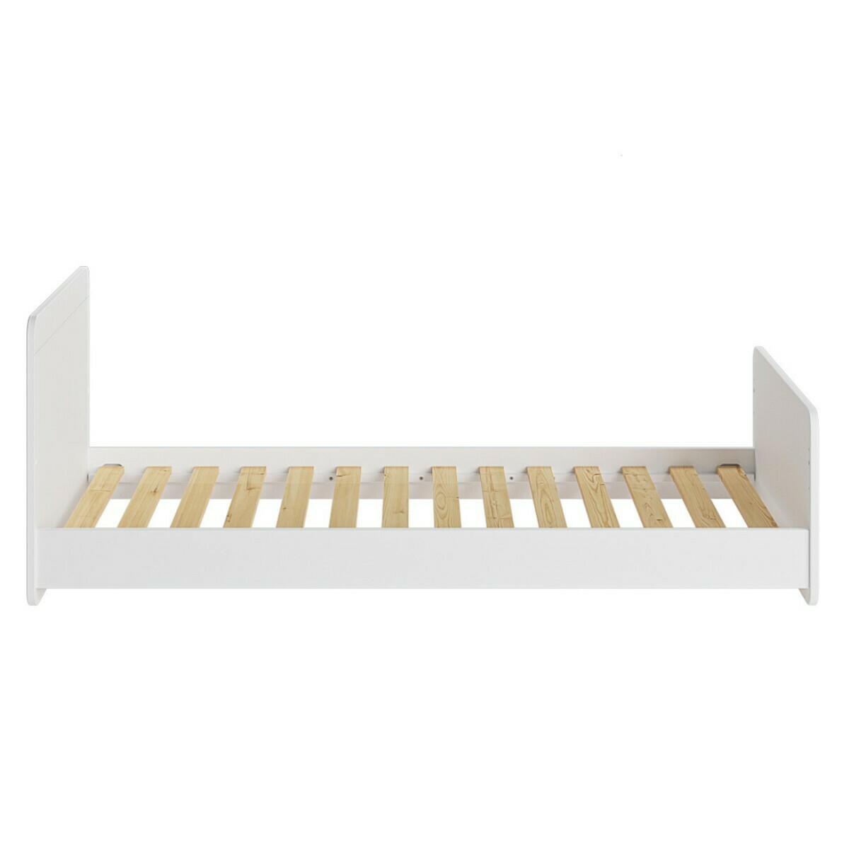 Pack lit avec matelas Bois massif  LILOW blanc, AKITEN RETAIL