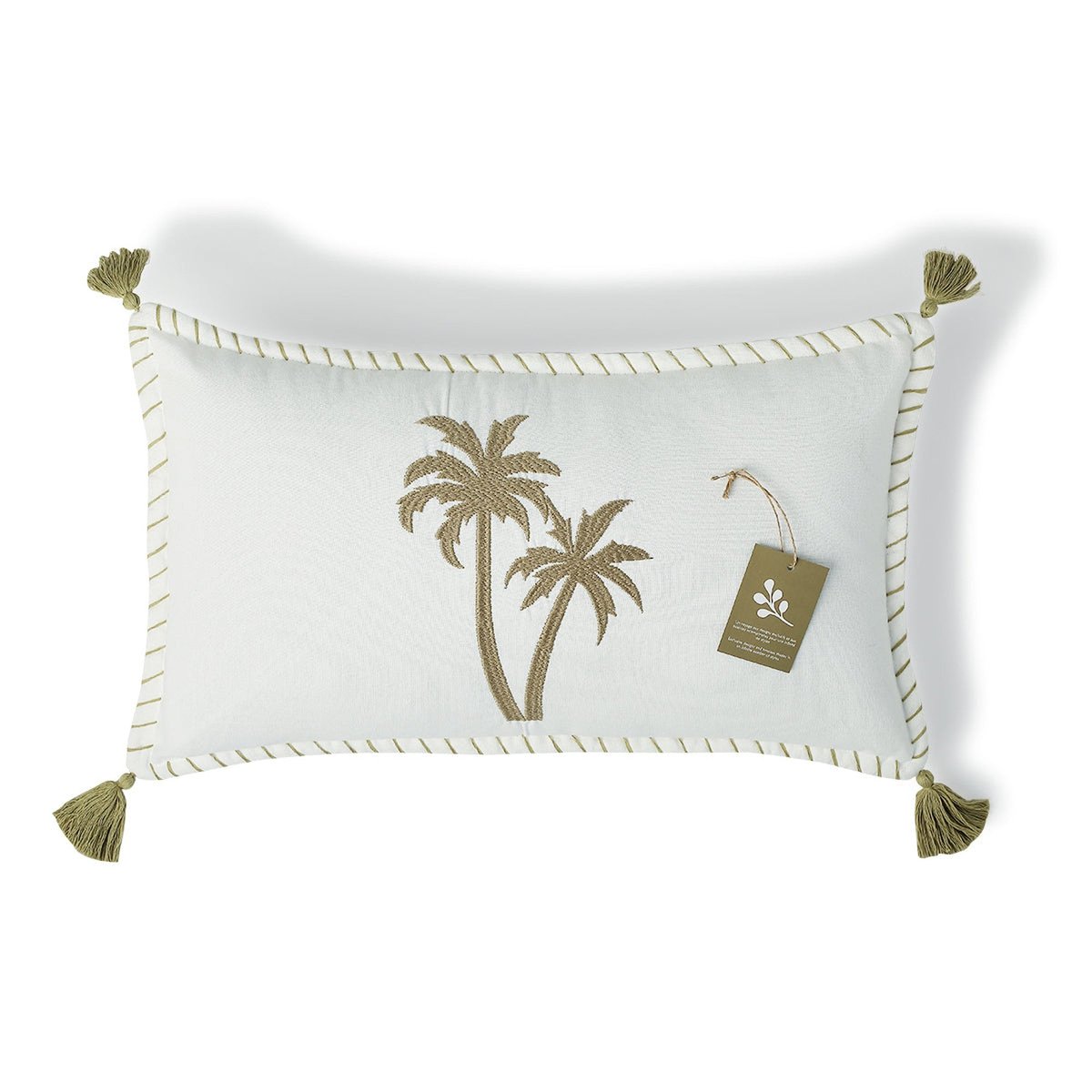 Coussin toile de coton OASIS sable, FEBRONIE
