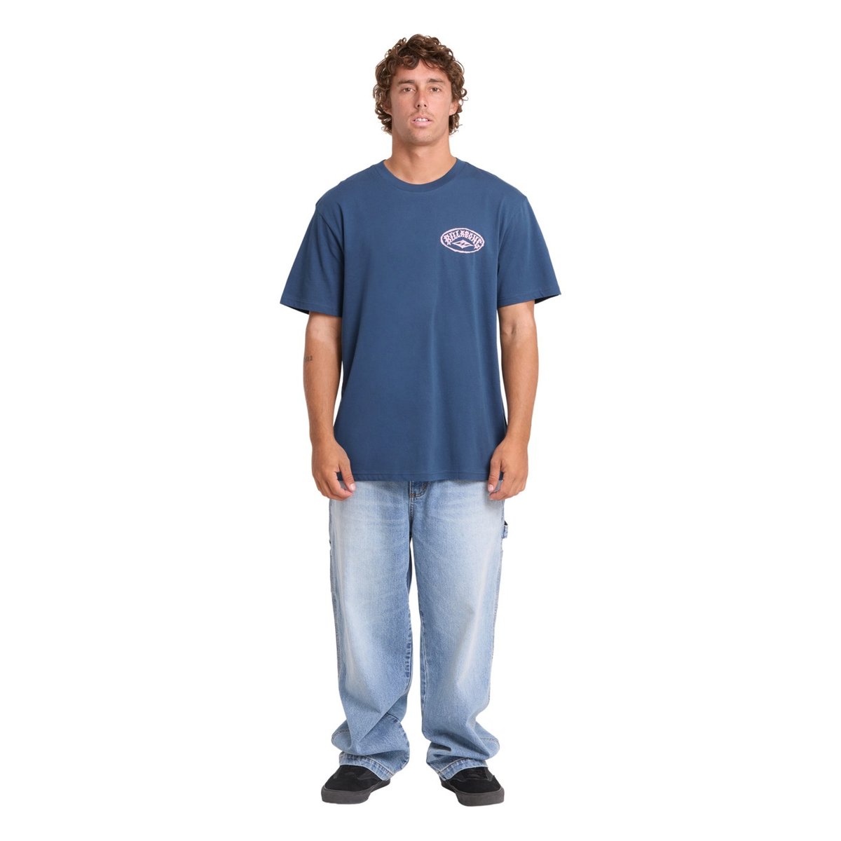 T shirt manches courtes REVERSE PREMIUM bleu dark denim, BILLABONG