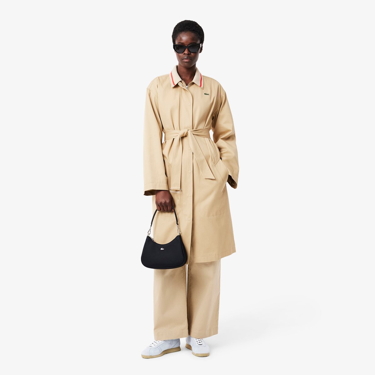 Sac épaule Daily City noir-000, LACOSTE