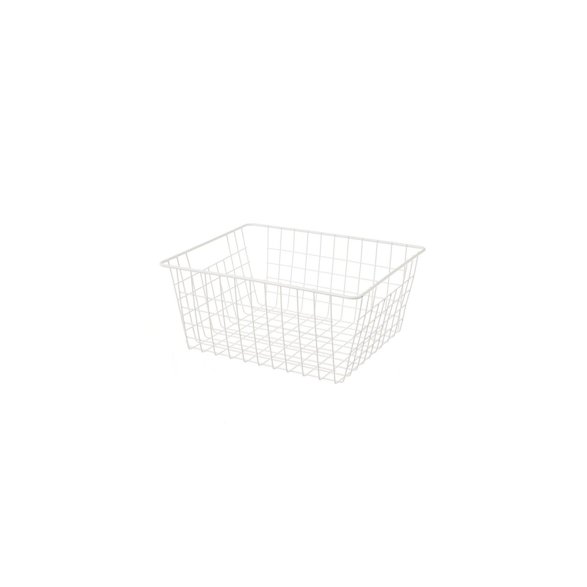 Panier de rangement métal blanc - 28x21.5x11.5cm blanc, WADIGA