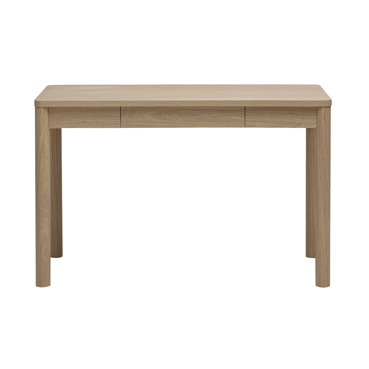 Bureau avec tiroir finition bois clair chêne L120 cm IZZIE couleur unique, MILIBOO