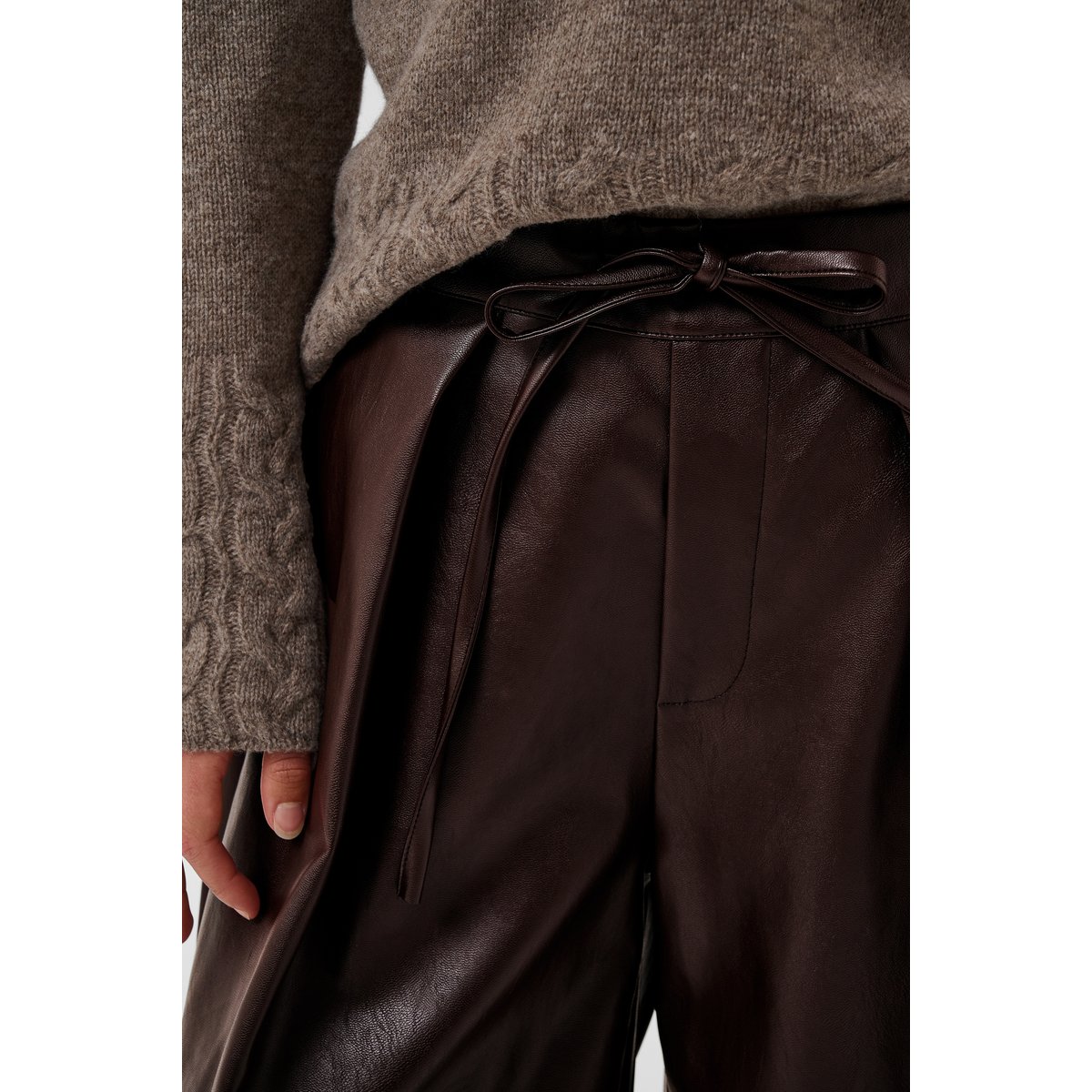 Pantalon casual marron coffee bean, CULTURE