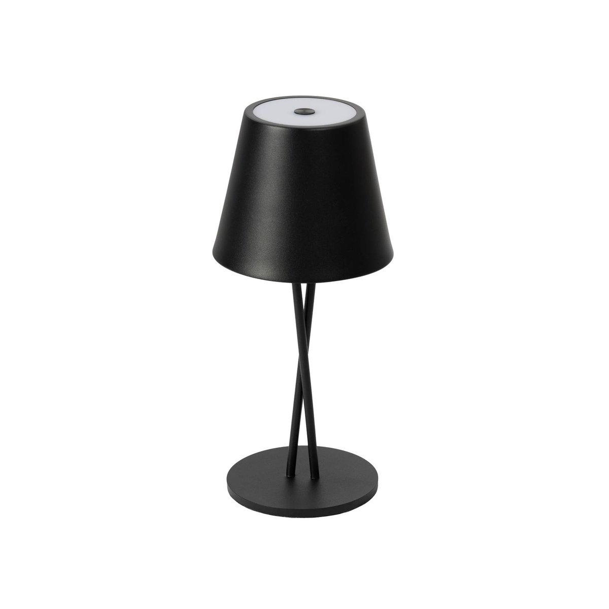 Luminaire de terrasse en métal moderneLED noir, LINDBY