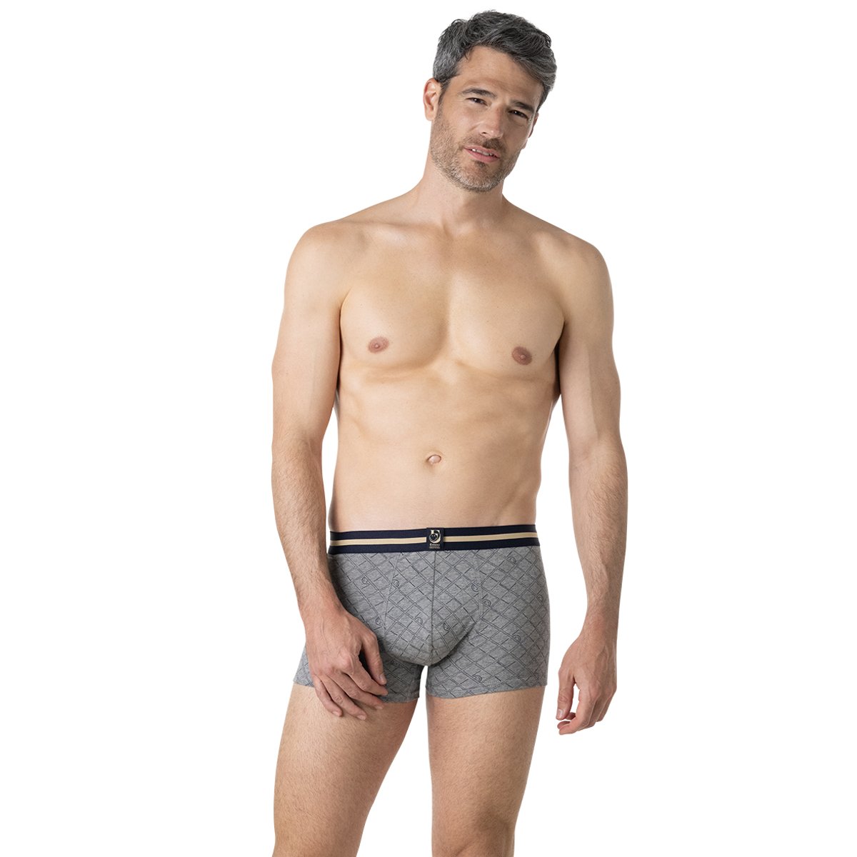 Boxers, lot de 2, SMILEY gris-bleu, EMINENCE