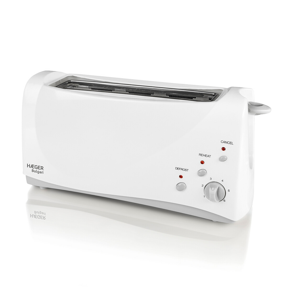 Torradeira HAEGER BULGARI, 1000W, abertura extra larga, da HAEGER branco, HAEGER