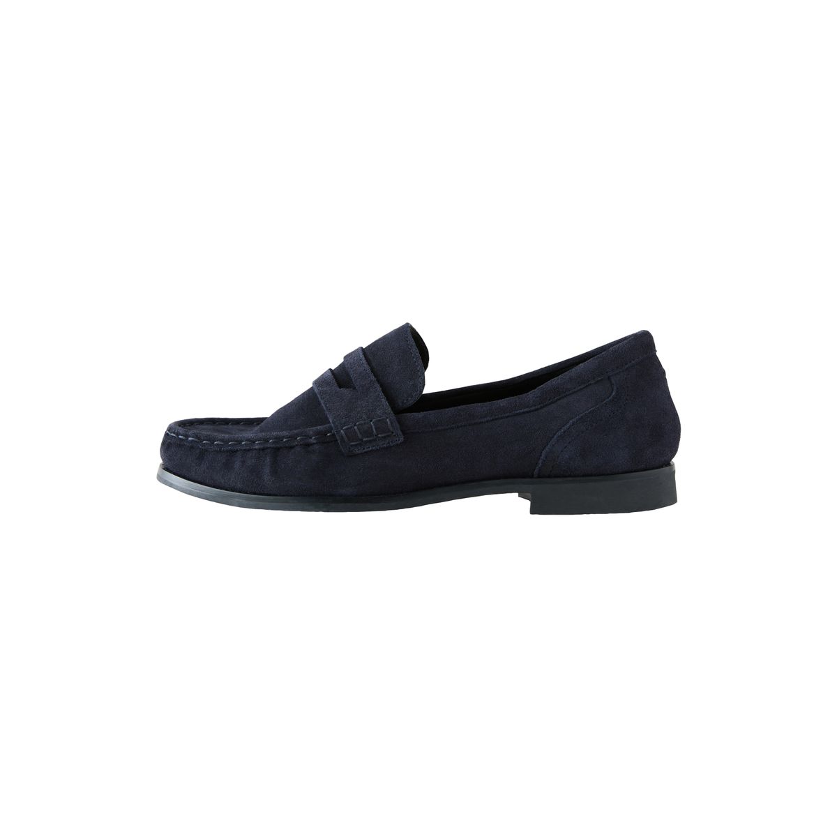 Mocassins forever comfort® en cuir bleu marine, NEXT