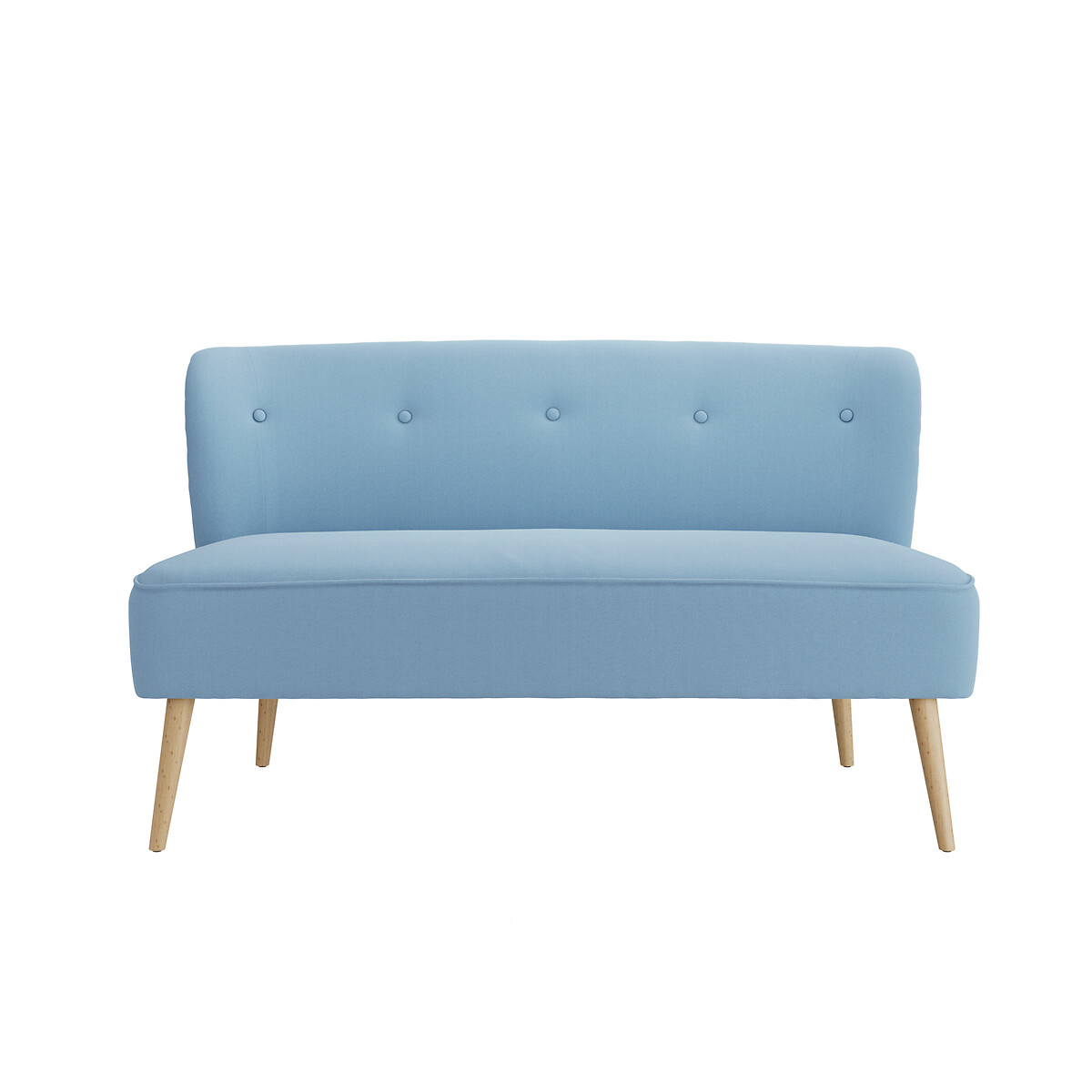 Zia Soft Weave 2 Seater Accent Sofa cornflower blue, SO'HOME