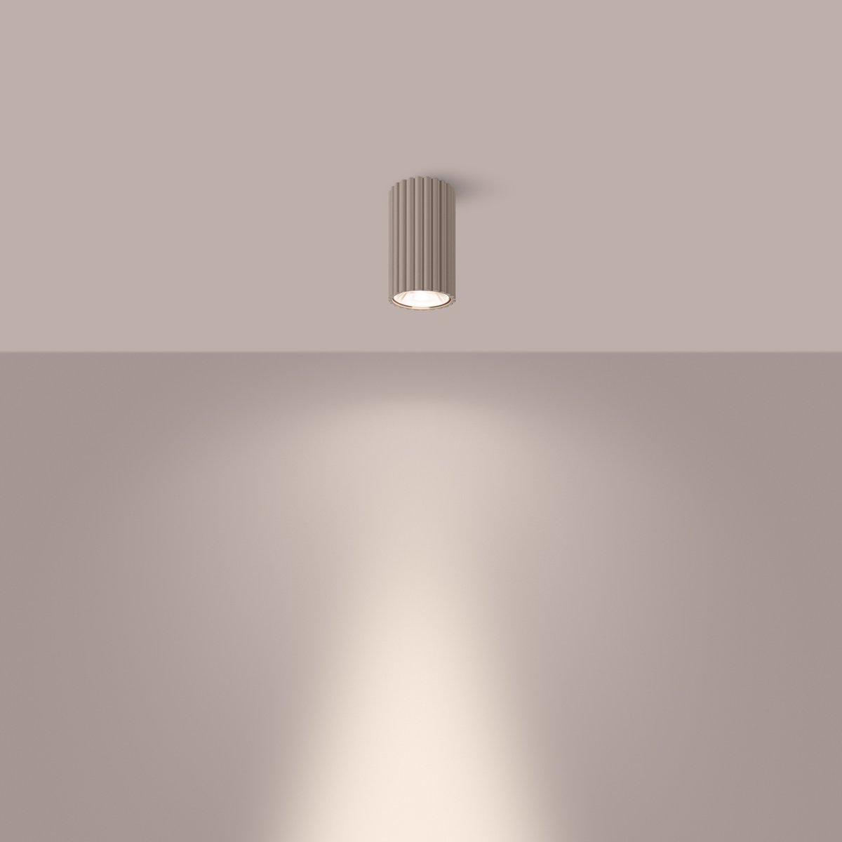 Plafonnier Aluminium Taupe LED 1 Ivar taupe, EDEN