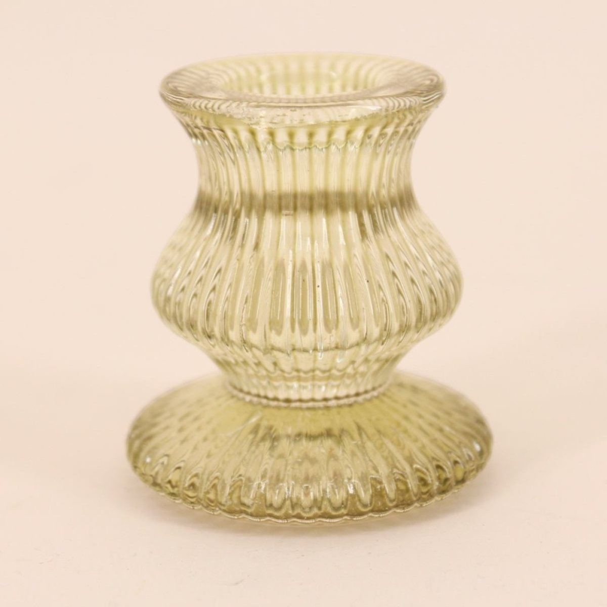 Set de 5 bougeoirs en verre assortis vert, HASHTAG DECO