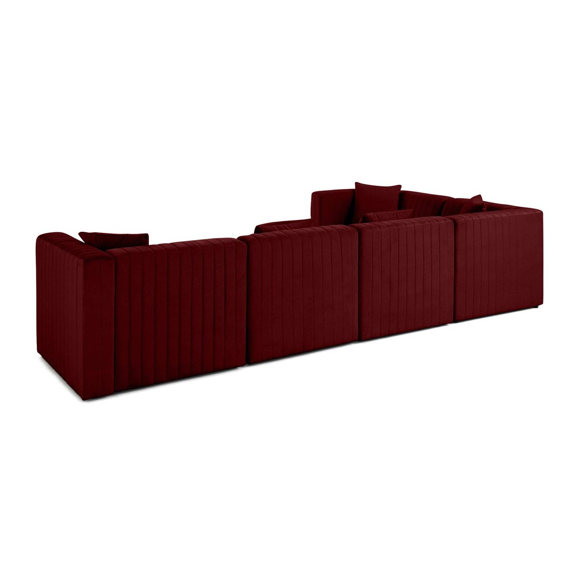 Canapé d'Angle réversible 6 places - NOVA rouge, BEST MOBILIER